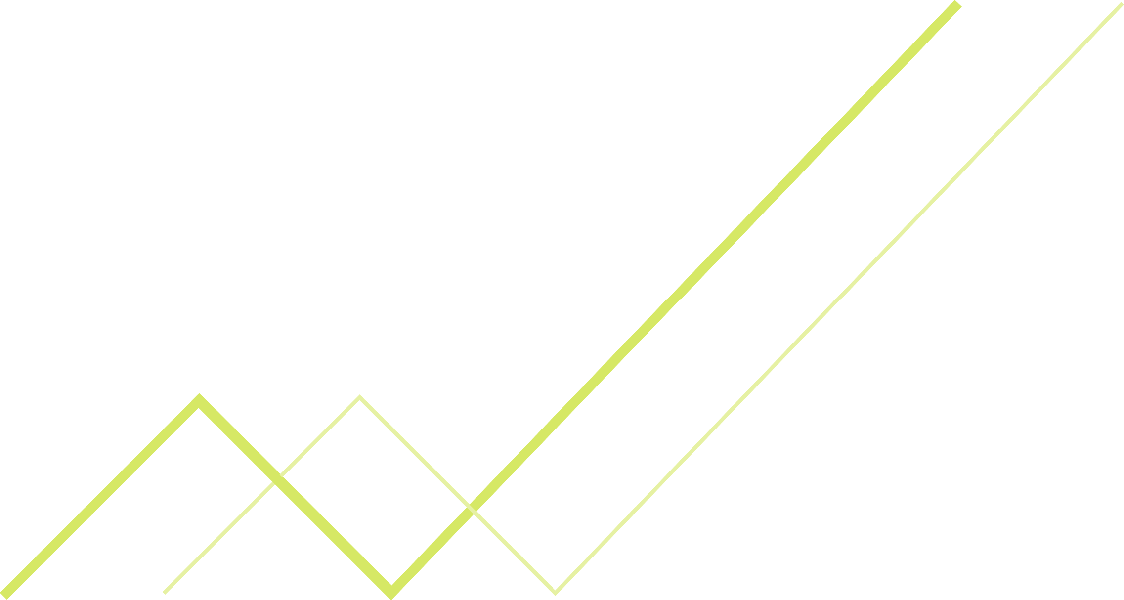 Green graph lines representing email marketing services from Chalk & Ward Digital, based in Exeter, Devon
